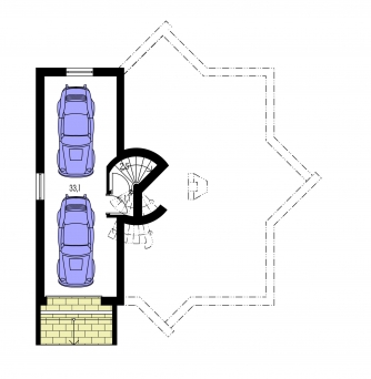 Floor plan of basement - PRESTIGE 210